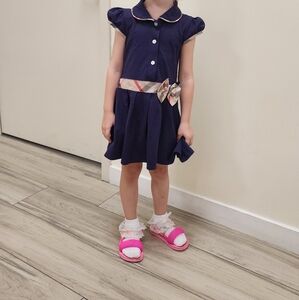 Navy toddler dress size 5.